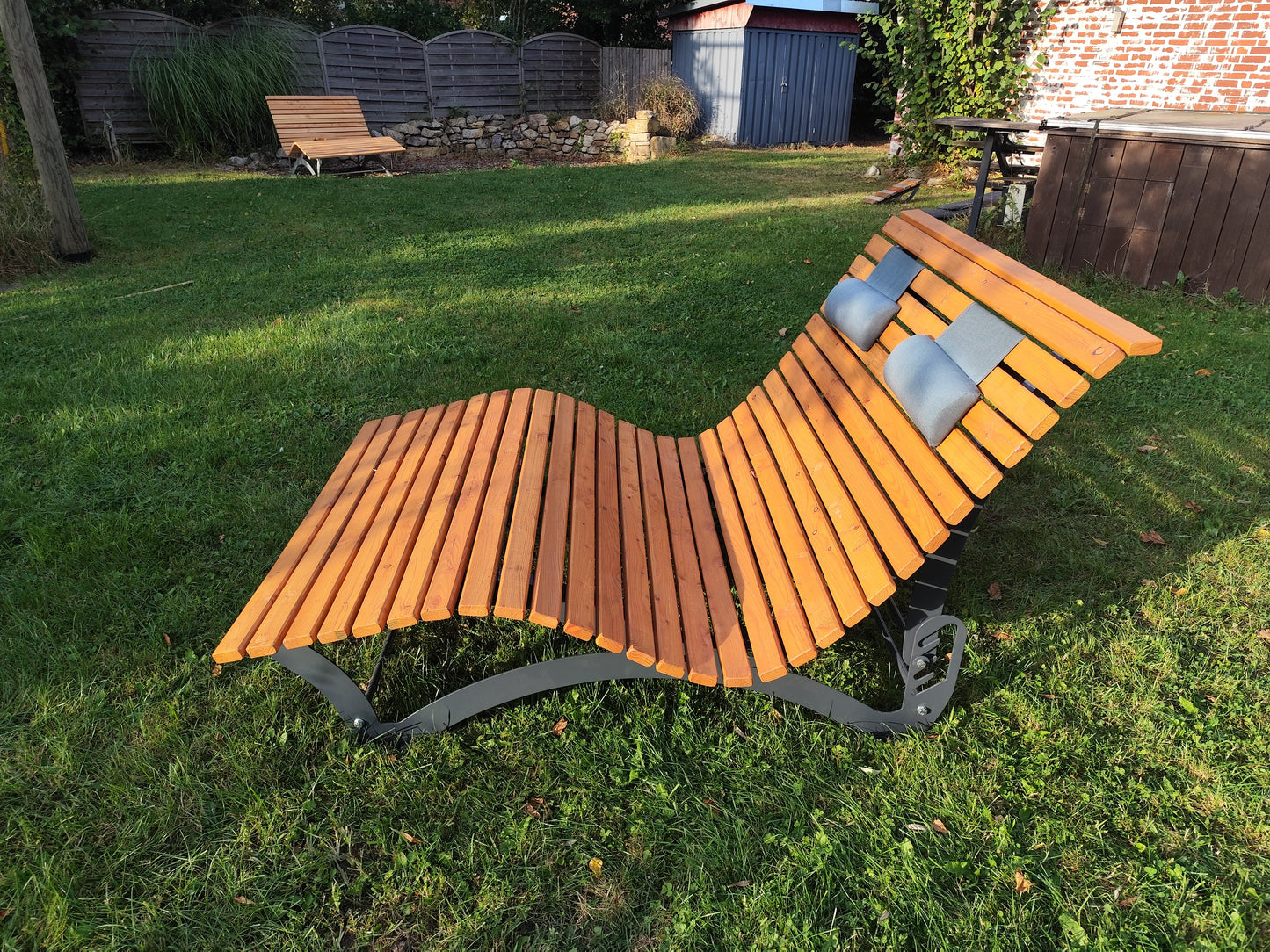 Waldsofa 130 mit Rückenlehnen-verstellung